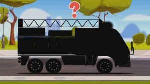 Угадай Городской Транспорт по Силуэту| Учим транспорт |BittyBeam Для Детей