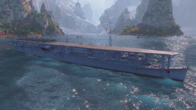 Мир кораблей в 2025г.#На авианосцах нужно поиграть всем# Авианосец Японии ZUIHO 6 лвл# смотреть онлайн