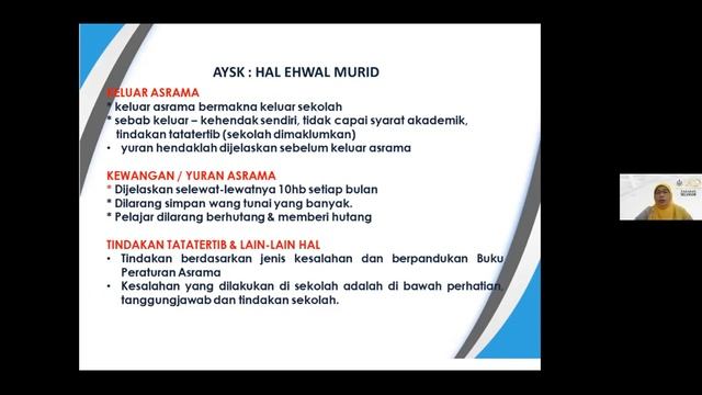 SESI TAKLIMAT KEMASUKAN MURID TINGKATAN 1 AYSK TAHUN 2021 смотреть онлайн