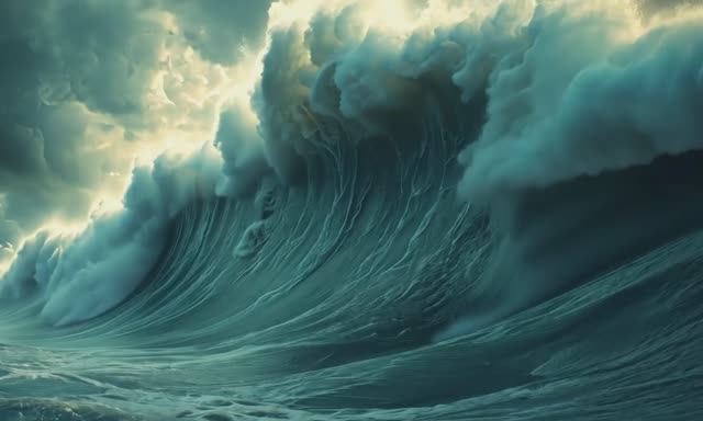Tsunami Dramatic Heavy Metal Music AI Short Cinematic Video