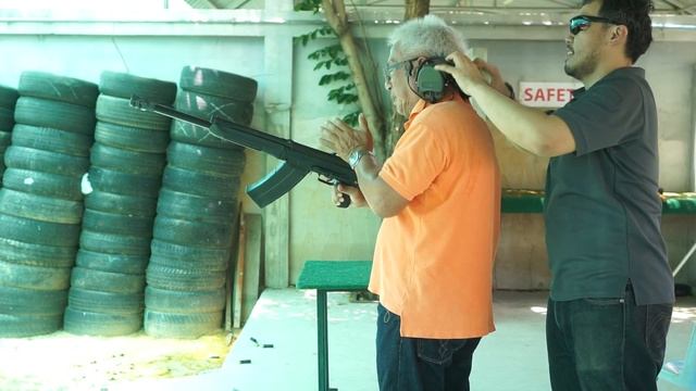 Saiga exp-01 test with Factory Mag 8 round / RIO 70 blue case смотреть онлайн