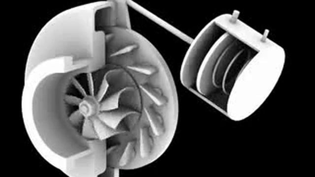 Garrett VNT turbocharger cutaway animation смотреть онлайн