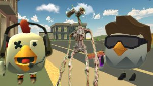 СИРЕНОГОЛОВЫЙ в Лесу! |Chicken Gun| чикен ган, Chicken Gun.Сиреноголовый в лесу!!