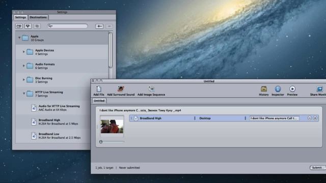 Основы работы c apple Compressor. apple compressor . Старая версия. 2014 г. смотреть онлайн