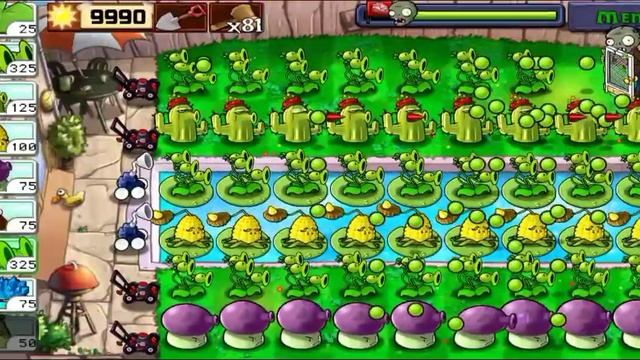 Plants vs Zombies || Survival Pool || Thee Peashooter with Partner Plants vs Zombies GAMEPLAY FULLH смотреть онлайн