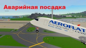 Полет на А350 Аэрофлота с аварийной посадке.