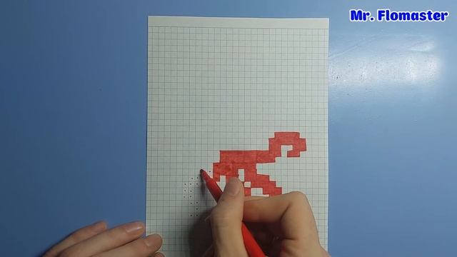 Как Нарисовать Кальмара По Клеточкам 😎 / How to Draw a Squid 🦑 / Рисунки по клеточкам #Pixel смотреть онлайн
