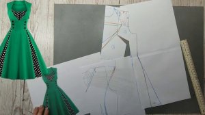 Моделирование. Красивое платье для лета. Сложные элементы кроя. Выкройка № 1614.