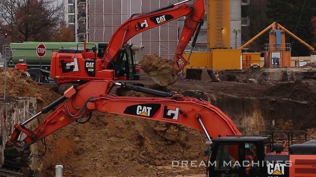LIEBHERR HS875 SEILBAGGER CATERPILLAR 324F BAGGER SCHLITZWANDGREIFER BAUSTELLE NEUBAU DREAM MACHINE смотреть онлайн