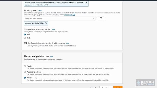 11.2 Create EKS Cluster With AWS Management Console