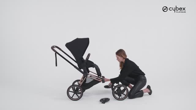 Как прикрепить комплект передних колес PRIAM CYBEX