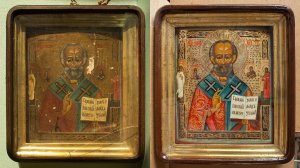 Реставрация иконы св. Николая Чудотворца