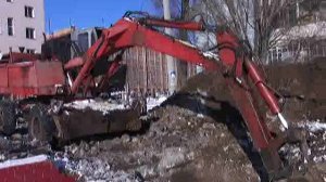 Работа экскаватора ЭО-3322Д