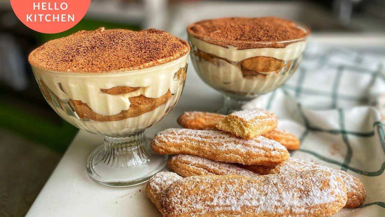 ШИКАРНЫЙ ДЕСЕРТ!!! Рецепт Тирамису с печеньем Савоярди! смотреть онлайн