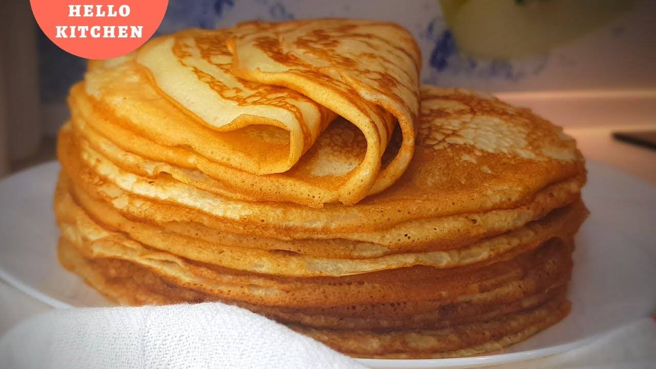 САМЫЙ УДАЧНЫЙ РЕЦЕПТ БЛИНОВ✅ Блины (блинчики) на кефире, очень нежные и вкусные. смотреть онлайн