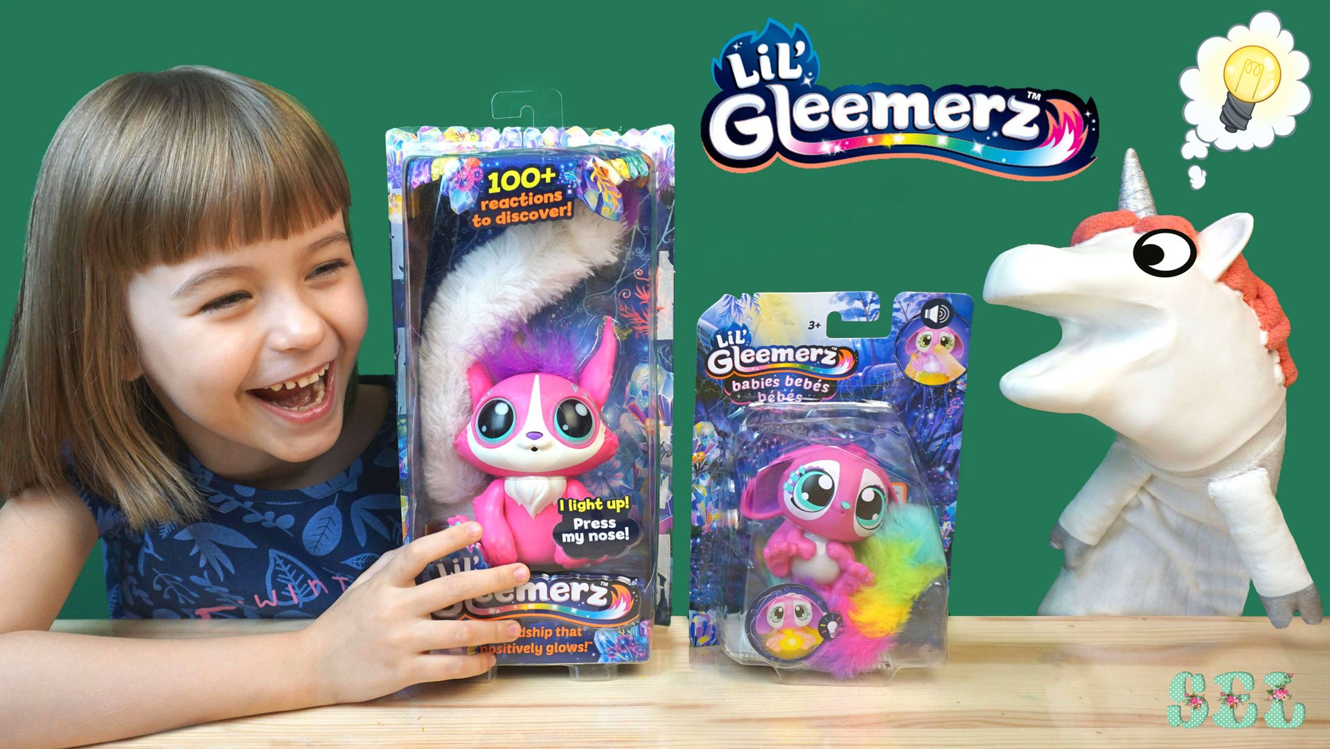 Новые Светящиеся Интерактивные Питомцы единорога Жоры Lil Gleemerz смотреть онлайн