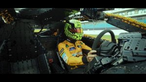 Lando Norris drives LEGO P1 at Silverstone