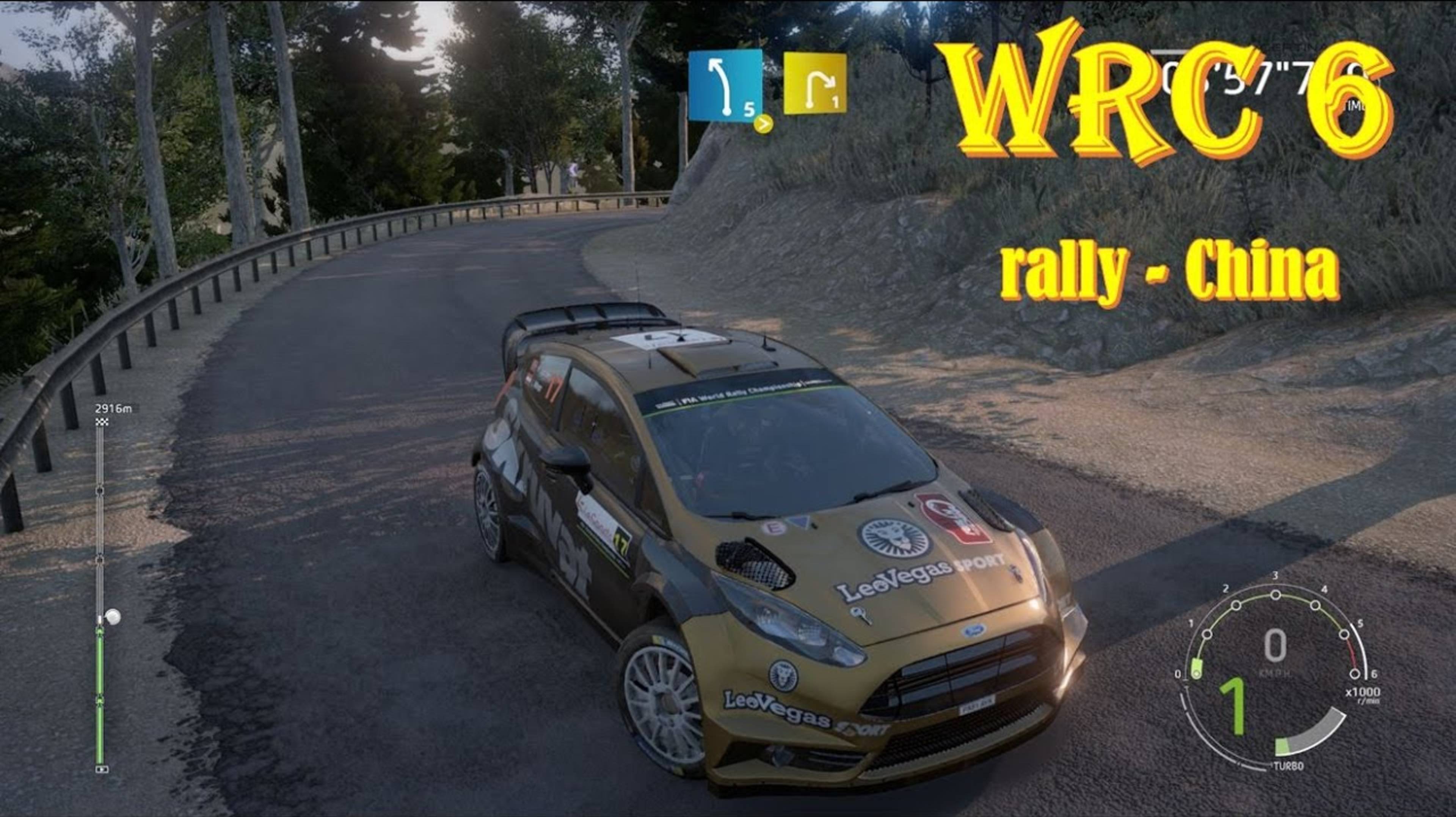 Видео гонки WRC FIA WORLD RALLY CHAMPIONSHIP китайские гонки по серпантинам 🏁 За рулём ford fiesta смотреть онлайн