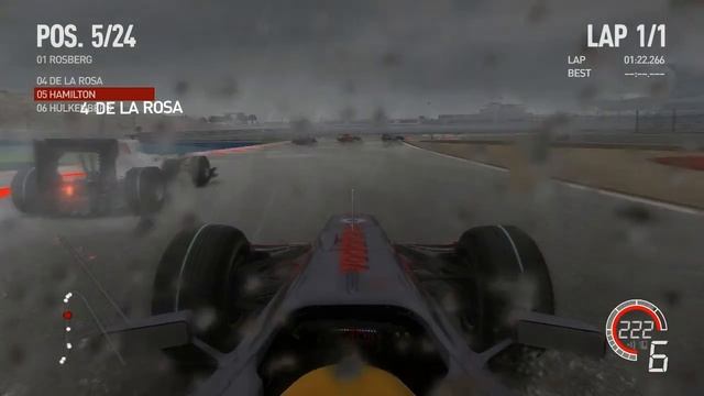 F1 2010 Gameplay Bahrain Heavy Rain Laptop PC HD смотреть онлайн