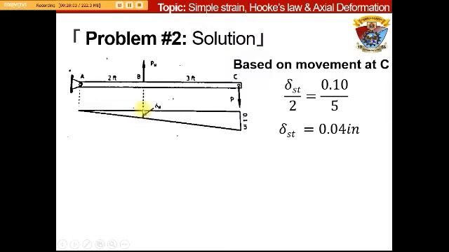 Simple Strain, Hooke's Law & Axial Deformation Part 2 of 2 смотреть онлайн