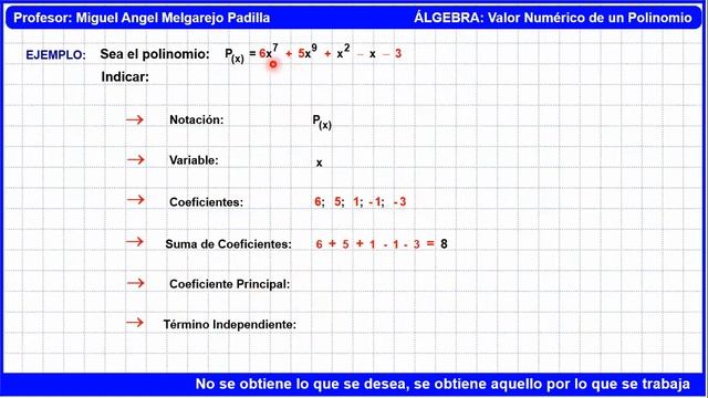 VALOR NUMÉRICO DE UN POLINOMIO Parte 01 - 3° sec vía zoom смотреть онлайн