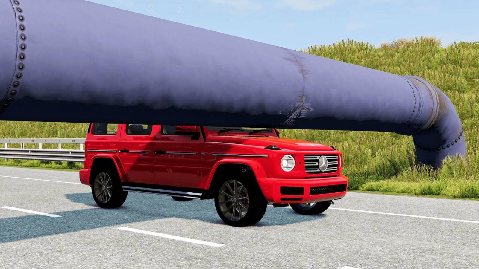 Машины Vs ТРУБА! - BeamNG.drive игра про машины