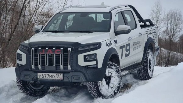 JAC T9 тестим на снежных горках