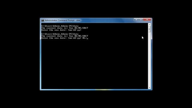 4 MS DOS date command смотреть онлайн
