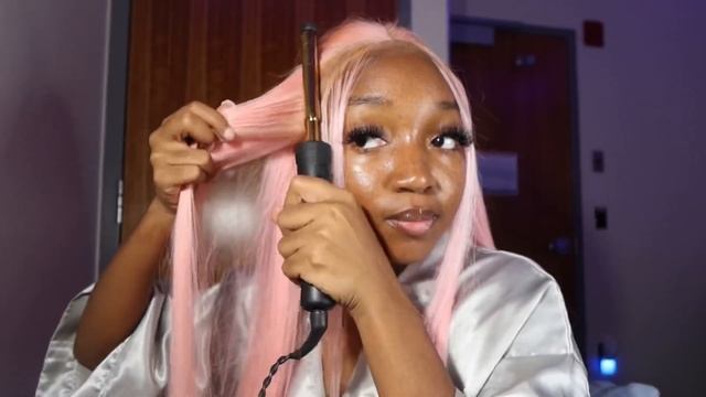 Must Have!!! Salmon Pink Straight Wig is EVERTHING + Install Tutorial Ft. ISEE HAIR смотреть онлайн