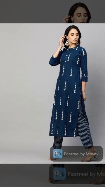 Front Printex Work Kurti Plazzo Set // Kurti with Plazzo in Pintex work смотреть онлайн