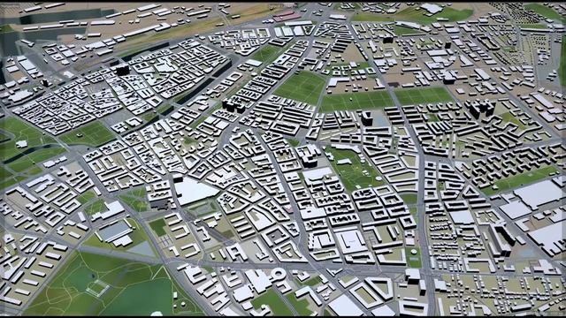 Malmo city Sweden 3d model 40km смотреть онлайн