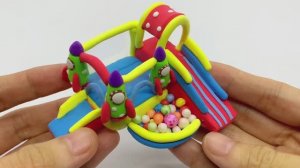 Игровая площадка из пластилина!  Миниатюрная игровая площадка своими руками из пластилина