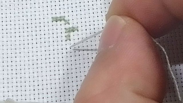 Вышивка крестом. Быстрый способ закрепления нити с лицевой стороны. В одну, две, бленд. смотреть онлайн