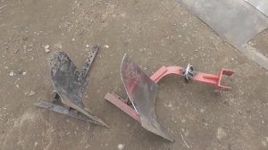 тест драйв конский плуг на мотоблок.