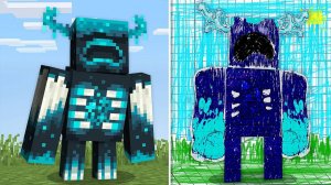 Сделал КАЖДОГО МОБА НАРИСОВАННЫМ в Майнкрафт...