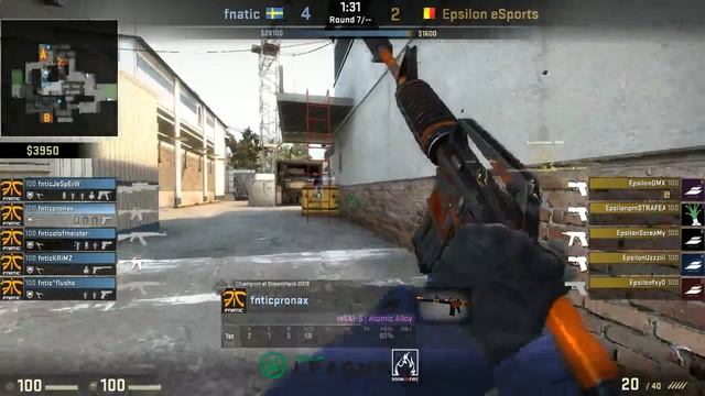 ESEA Invite Season 17 - Epsilon vs. Fnatic смотреть онлайн