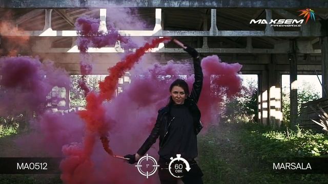 Бордовый цветной дым 60 секунд «Smoking Fountain» Maxsem MA0512 Bordo смотреть онлайн