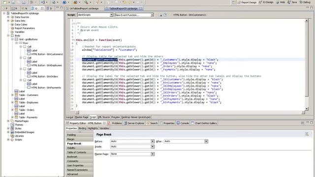 Creating a BIRT Tabbed Report смотреть онлайн