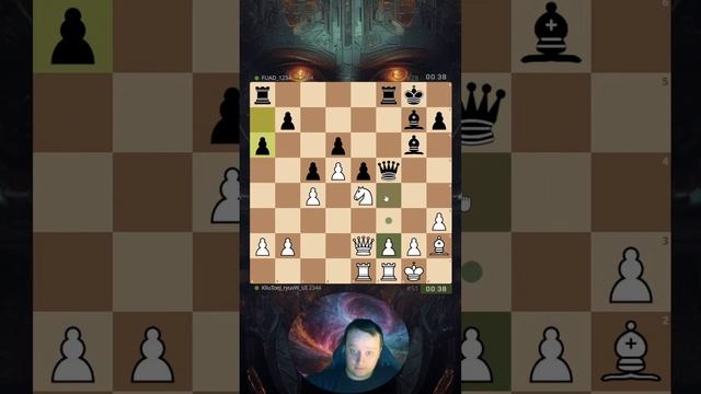 ОСТАЁТСЯ ИГРАТЬ В ПУЛЮ #chess #shorts смотреть онлайн