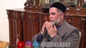 Шерали Жураев Шайх хазратларидан Дуо оляпти кизлари учун