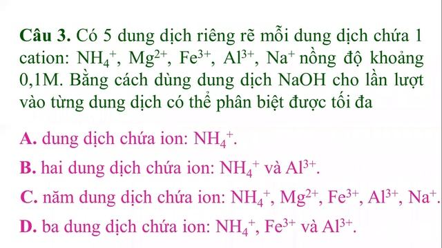 Nhận biết ion - HÓA 12 смотреть онлайн