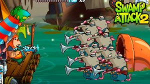 Swamp Attack 2 прохождение легендарной мульт игры на андроид серия 5