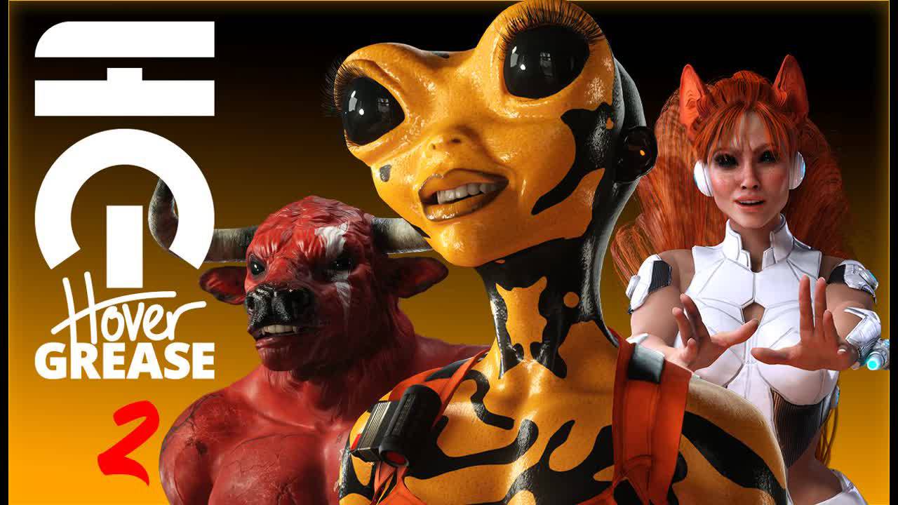 HoverGrease 2 Demo  TOP-DOWN SHOOTER X HERO SHOOTER.