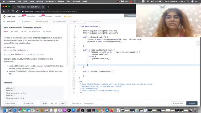 LeetCode Hard: Find Median from Data Stream смотреть онлайн
