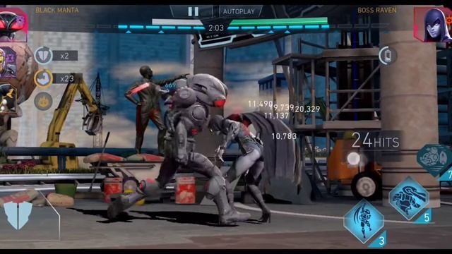 Injustice 2 mobile Heroic 4 Boss Raven смотреть онлайн