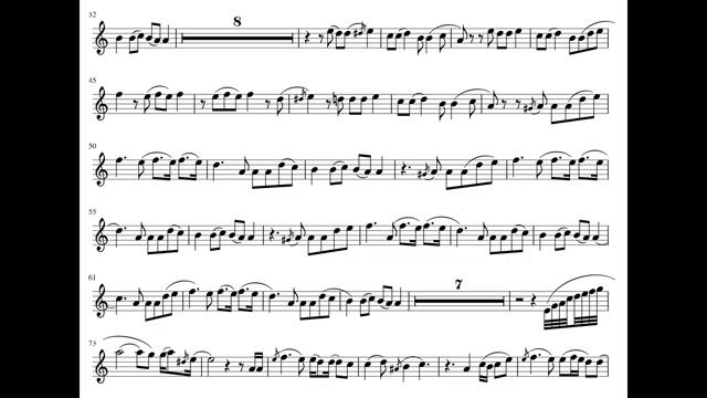 Kazka Плакала Backing track Karaoke минусовка notes for alto saxophone ноты для саксофона_270p_360p смотреть онлайн