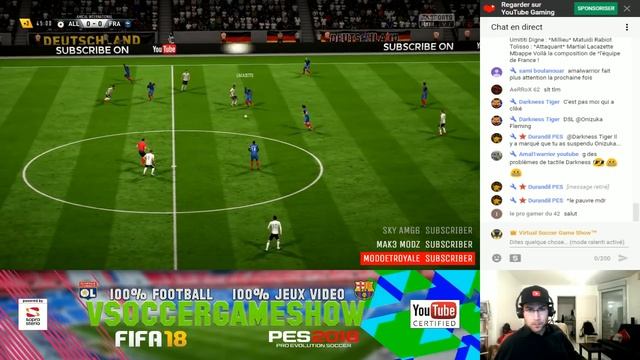 Allemagne - France [FIFA 18] | Match Amical | IA Vs. IA смотреть онлайн