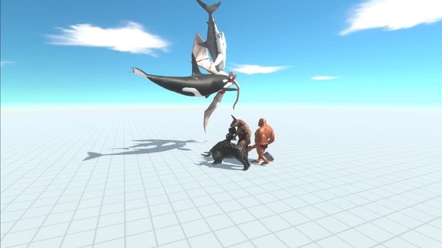 AQUATICS Team vs FANTASY Team - Animal Revolt Battle Simulator смотреть онлайн