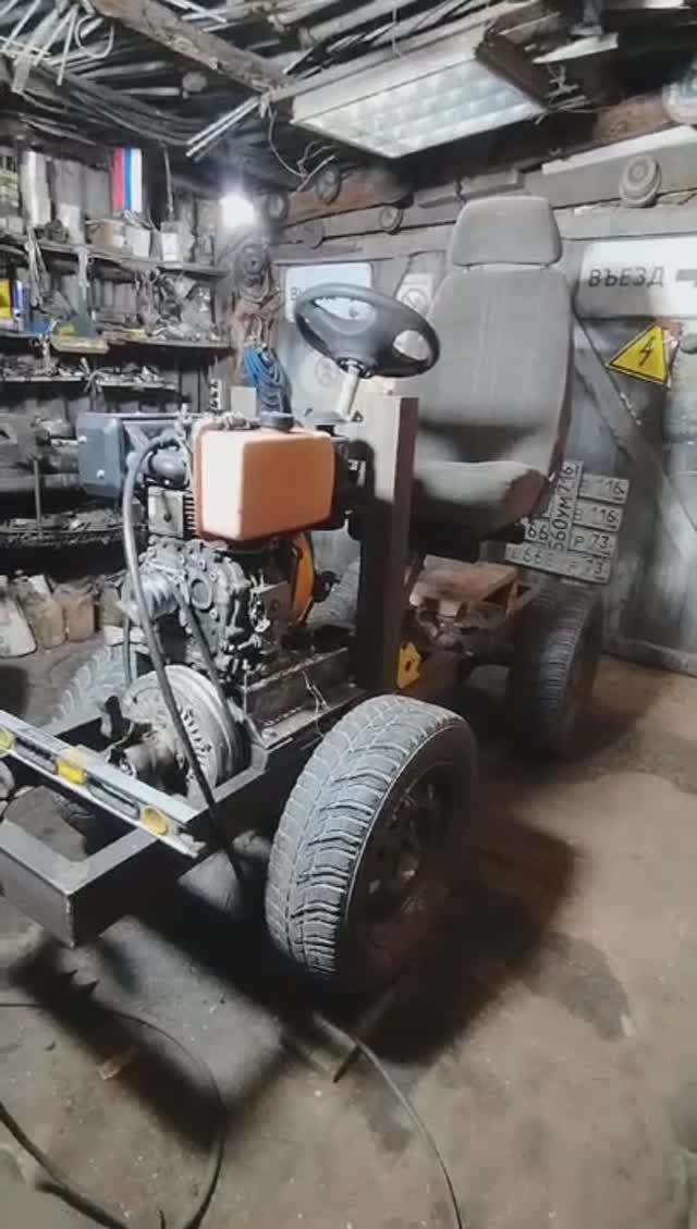 Самодельный трактор смотреть онлайн