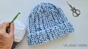 Вязаная шапка крючком